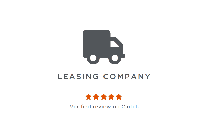 Leasing company, verified review on Clutch