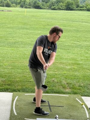 VOLTAGE team member at a golf outing