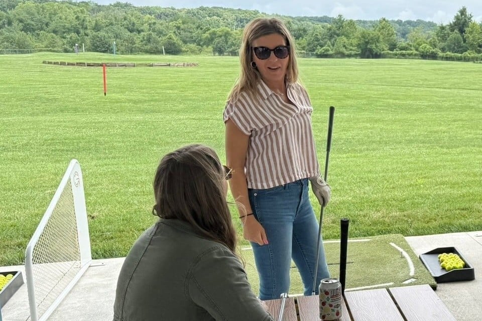 Jessi and Courtney at the VOLTAGE team golf outing